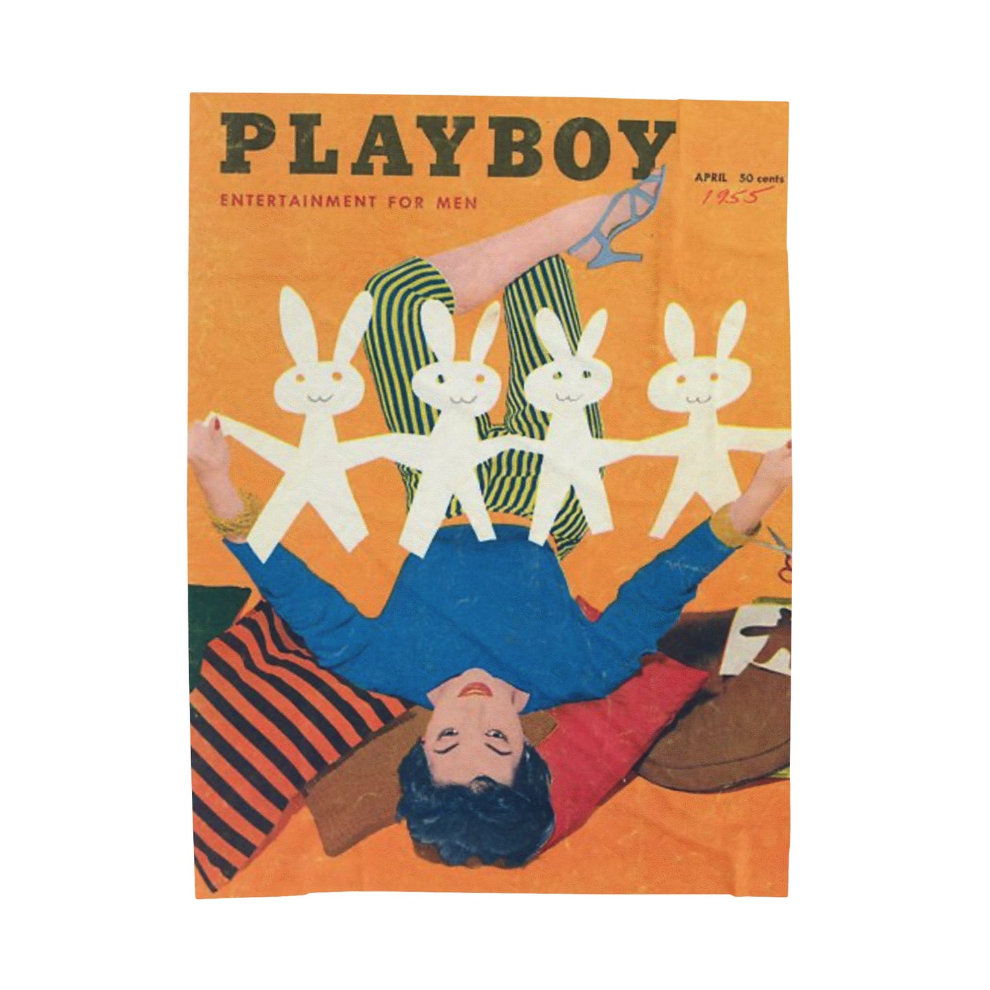 Velveteen Plush Blanket Magazine Cover April 1957