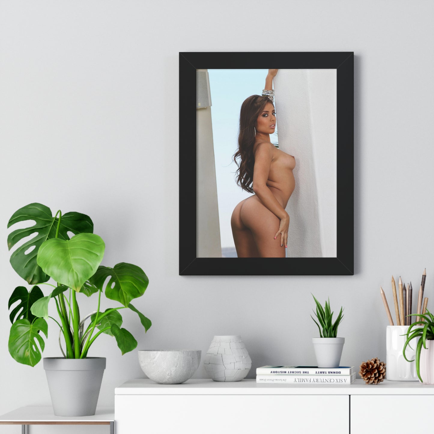 Framed Vertical Poster Porn Star Jynx Maze Nude