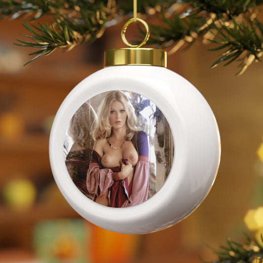 Christmas Ball Ornament Playboy Playmate August 1974 Jean Manson