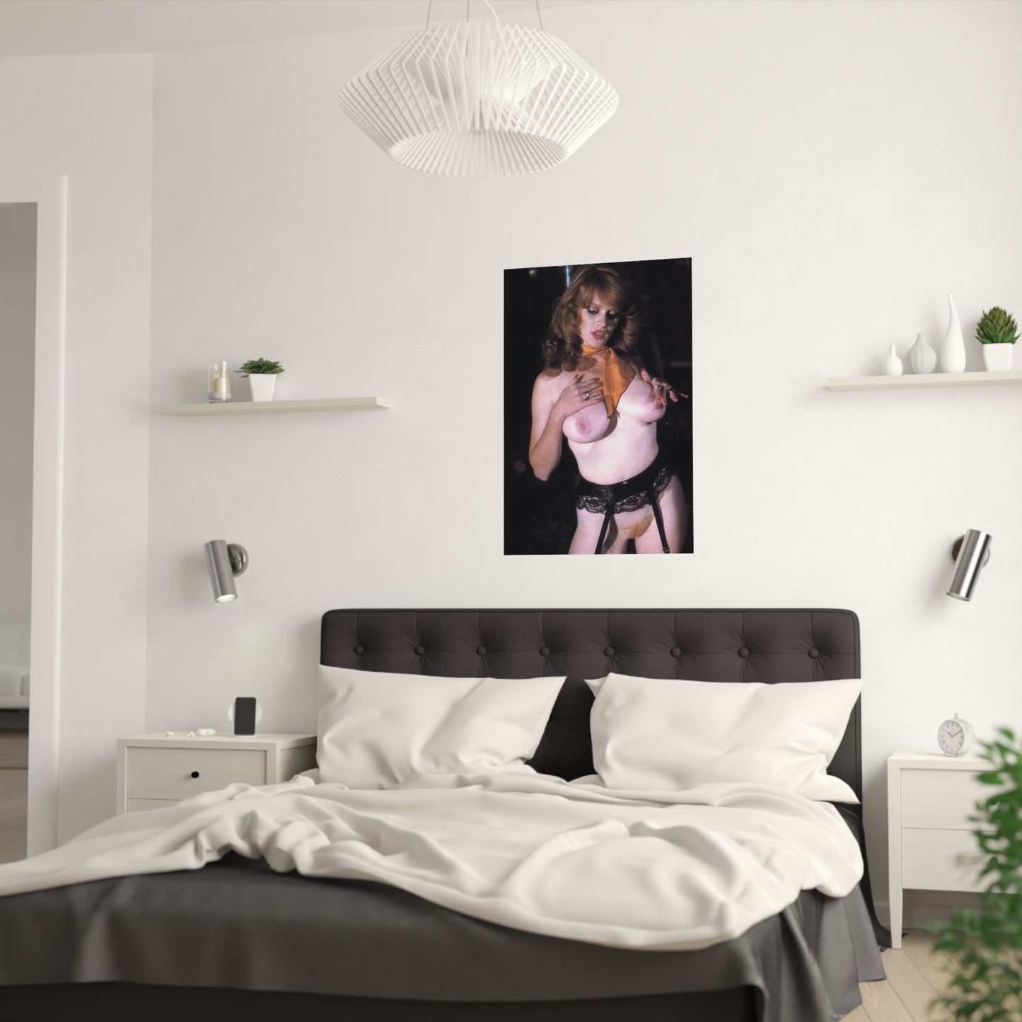 Satin Posters (210gsm) Retro Porn Star Lisa De Leeuw Nude