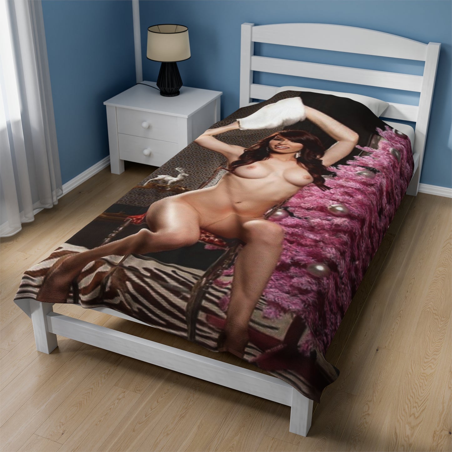 Velveteen Plush Blanket Caitlyn McSwain Nude