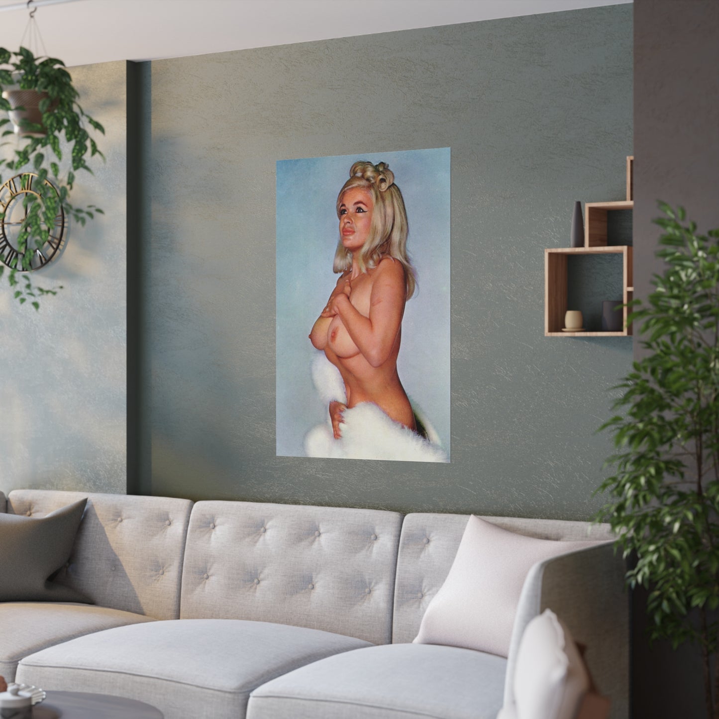 Satin Posters (210gsm) Playmate 1955 Jayne Mansfield Nude