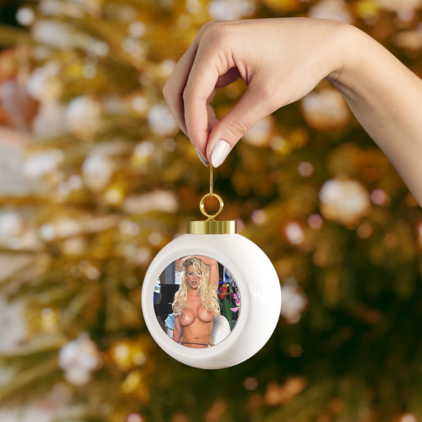 Christmas Ball Ornament Pornstar Jenna Jameson Nude