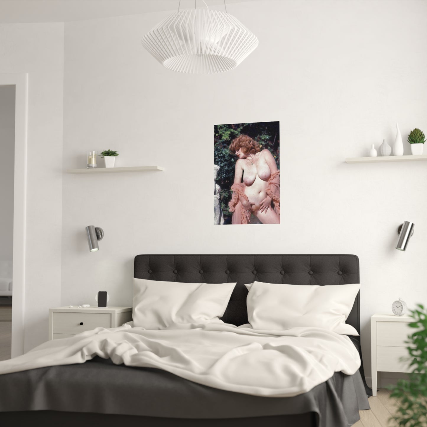 Satin Posters (210gsm) Retro Pornstar Lisa De Leeuw Nude