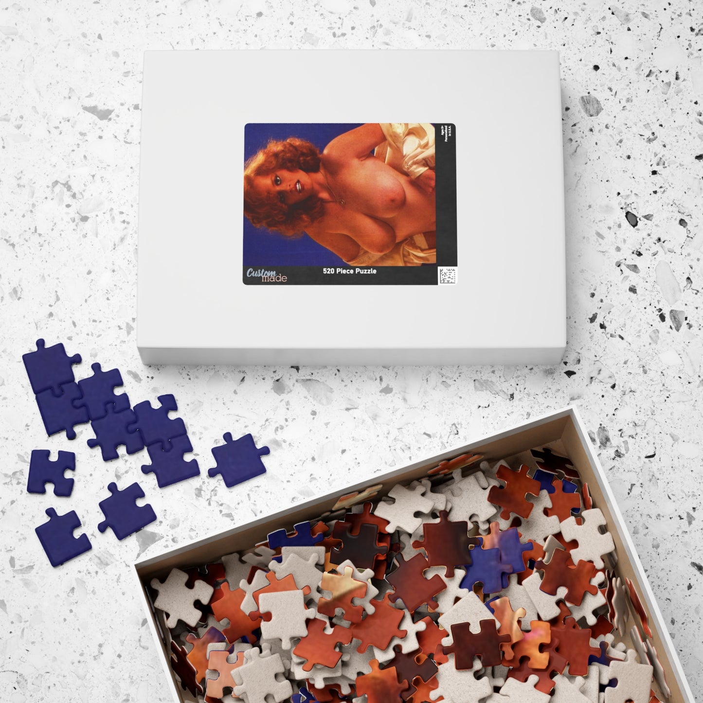 Puzzle (110, 252, 520, 1014-piece) Retro Pornstar Lisa De Leeuw Nude