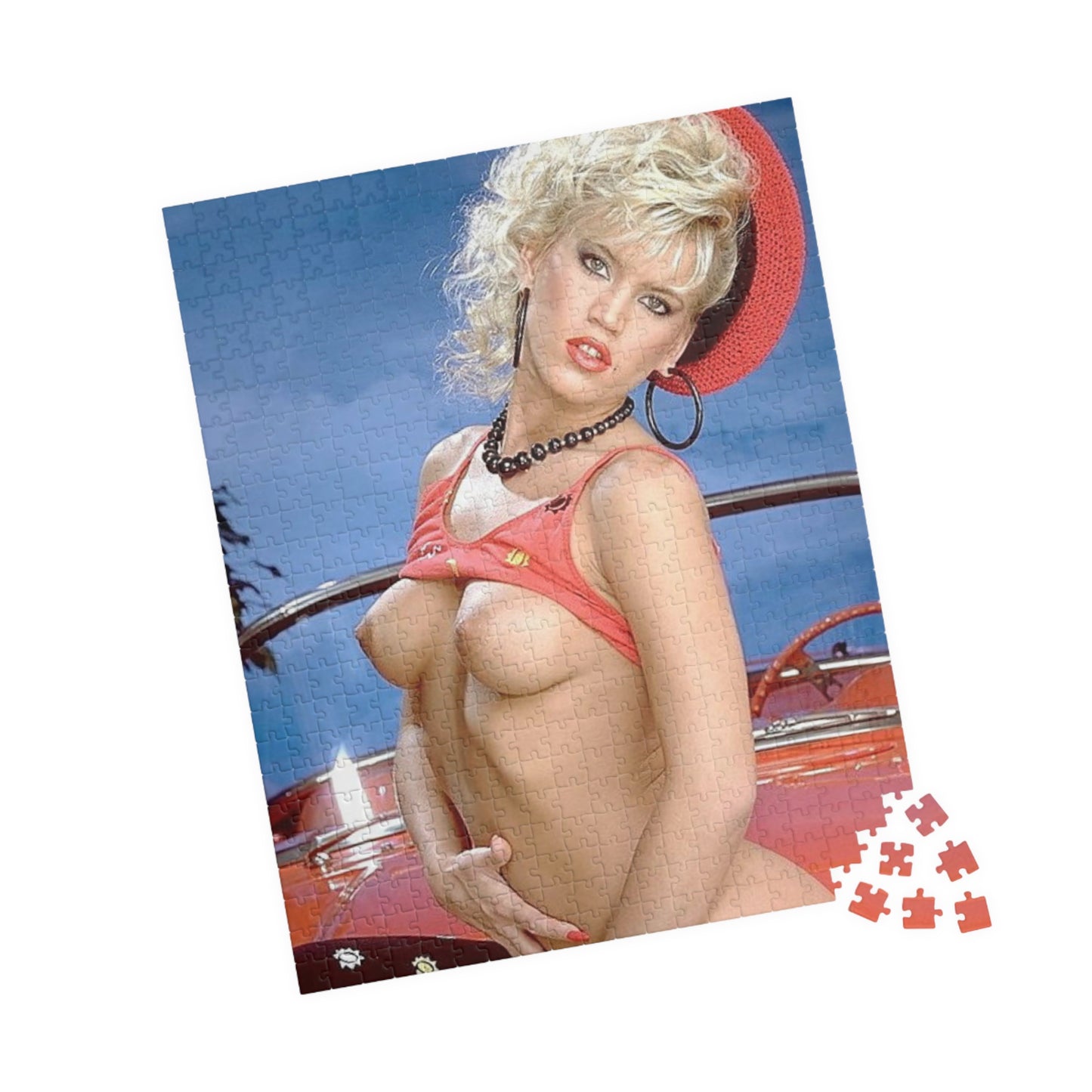 Puzzle (110, 252, 500, 1014-piece) Retro 1980s Porn Star Amber Lynn