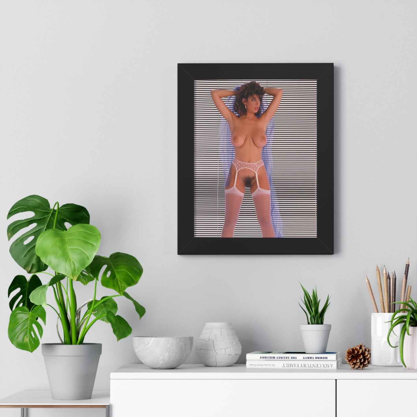 Framed Vertical Poster Porn Star Christy Canyon Nude