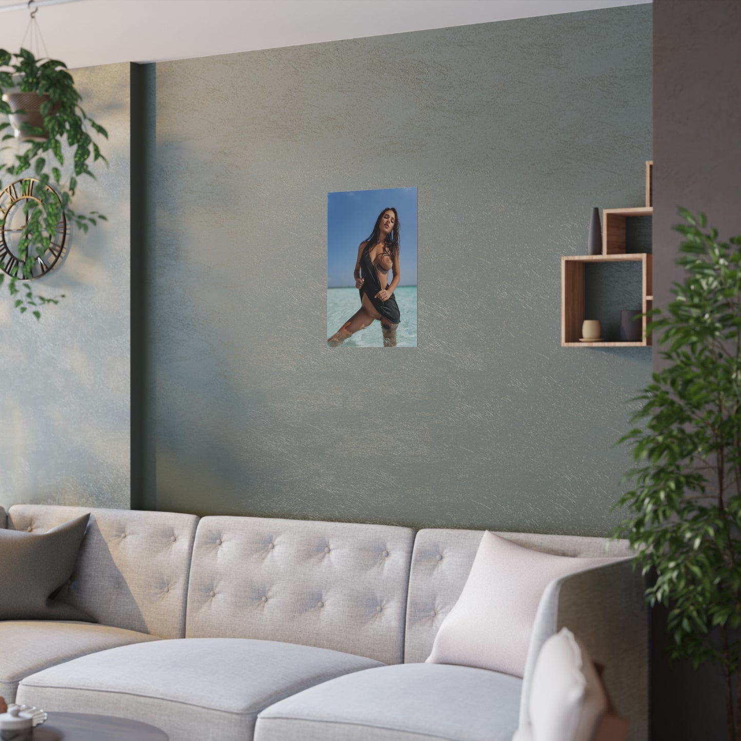 Satin Posters (210gsm) Natural Tits Liya Silver