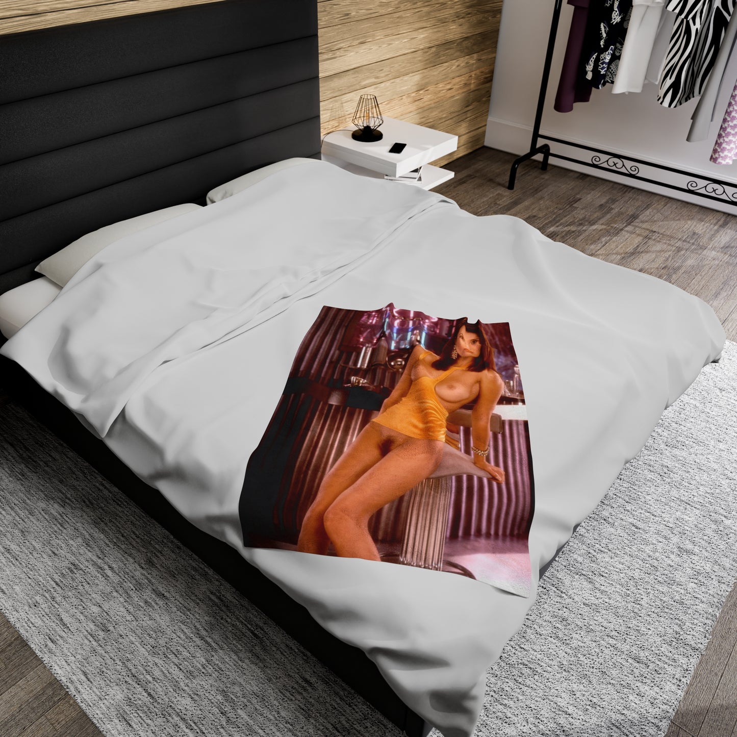 Velveteen Plush Blanket Playboy Playmate September 1993 Morena Corwin