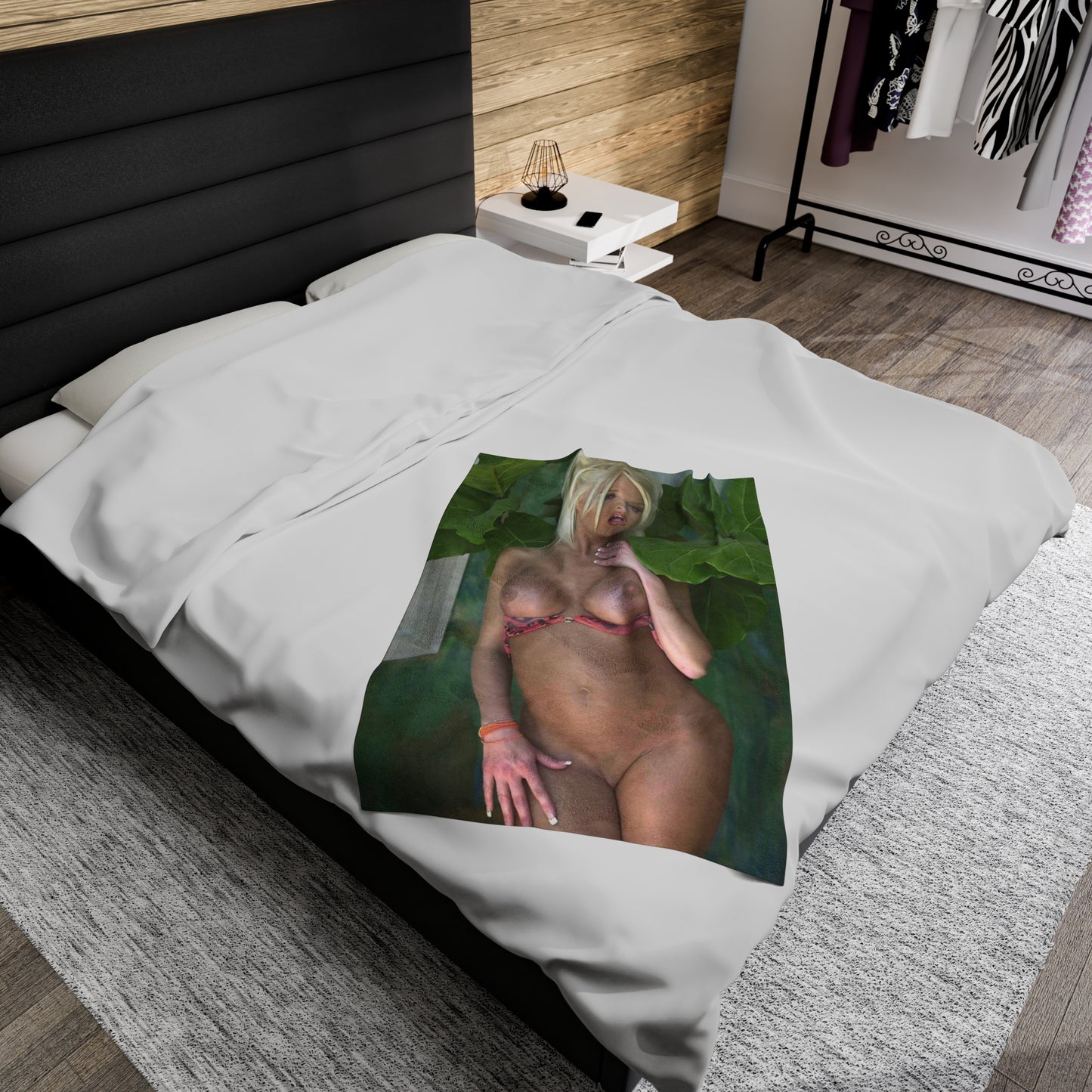 Velveteen Plush Blanket Pornstar Chloe Jones Nude