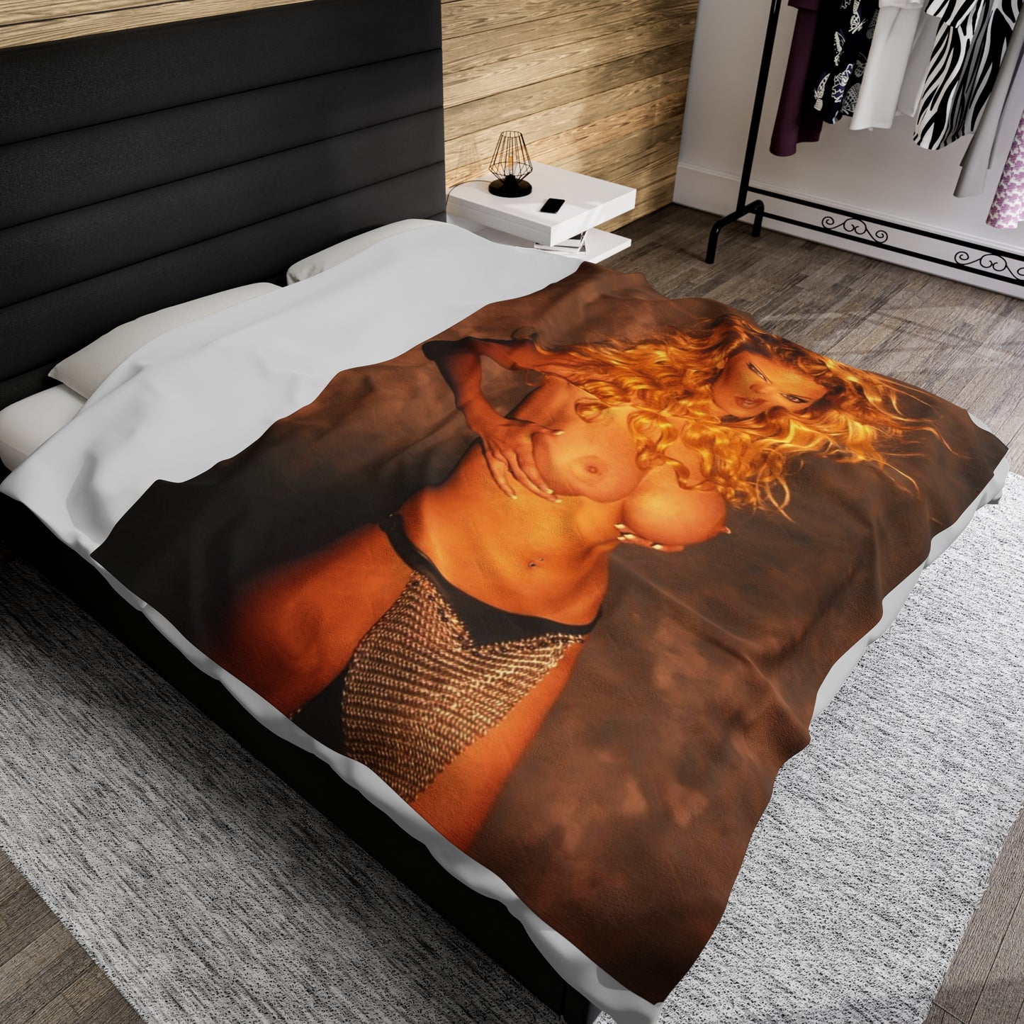 Velveteen Plush Blanket Pornstar Jenna Jameson Nude