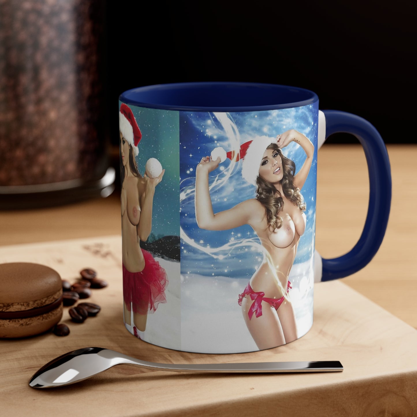 Accent Coffee Mug, 11oz Nude Christmas Pornstars