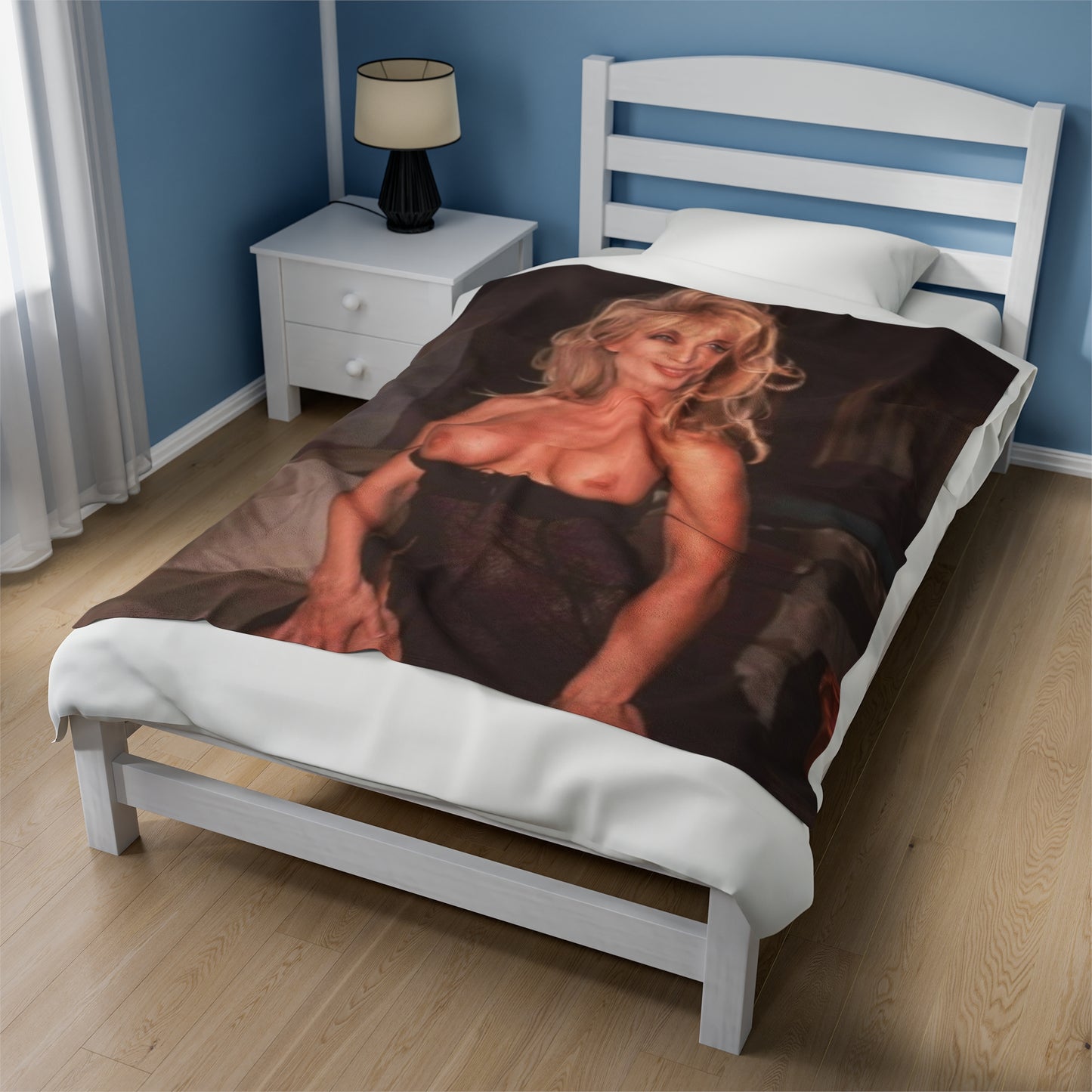 Velveteen Plush Blanket Porn Star Nina Hartley Nude