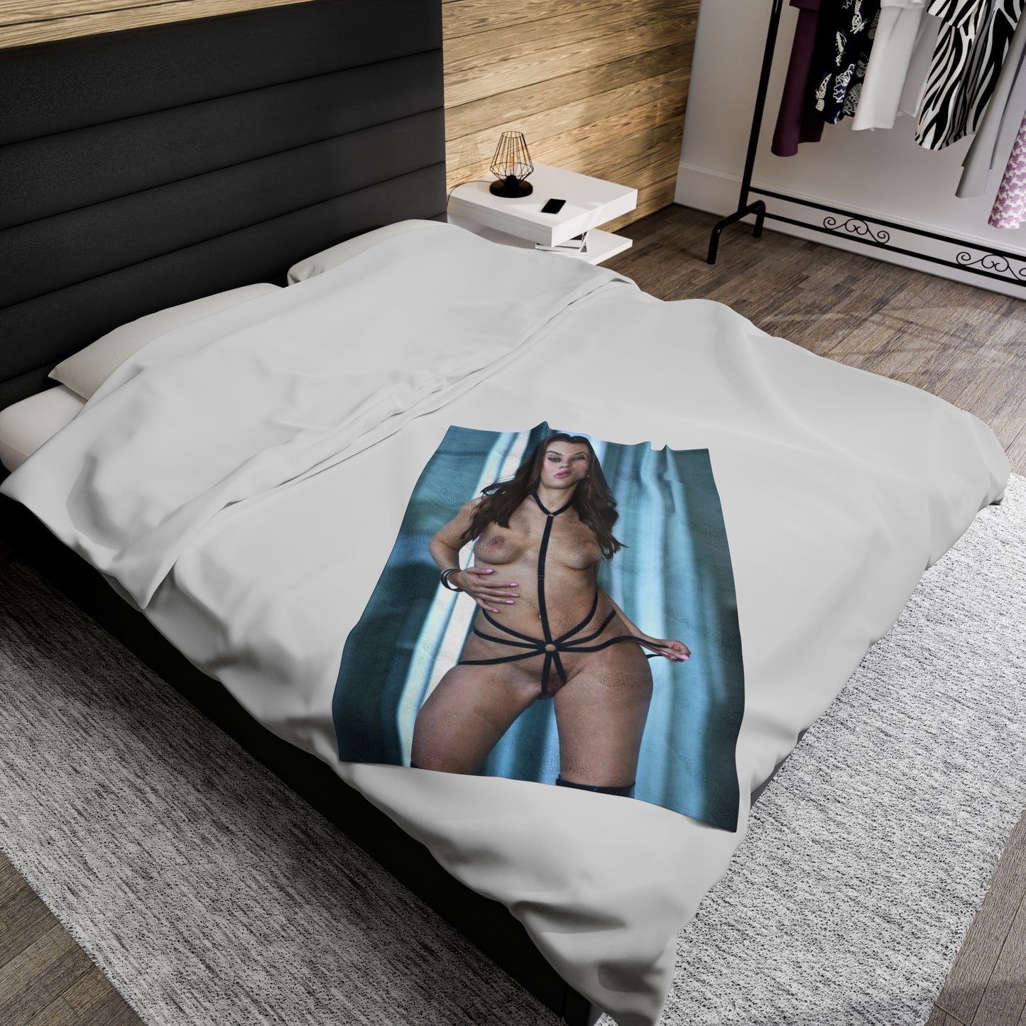 Velveteen Plush Blanket Lana Rhoades Nude