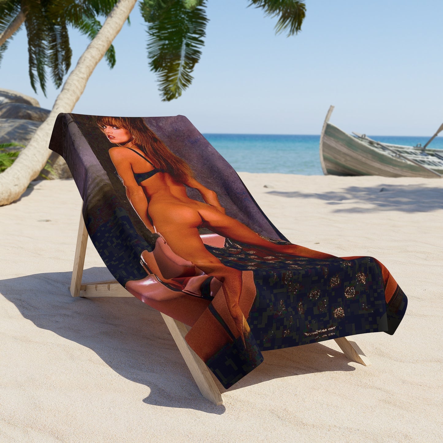 Beach Towel Pornstar Racquel Darrian Nude