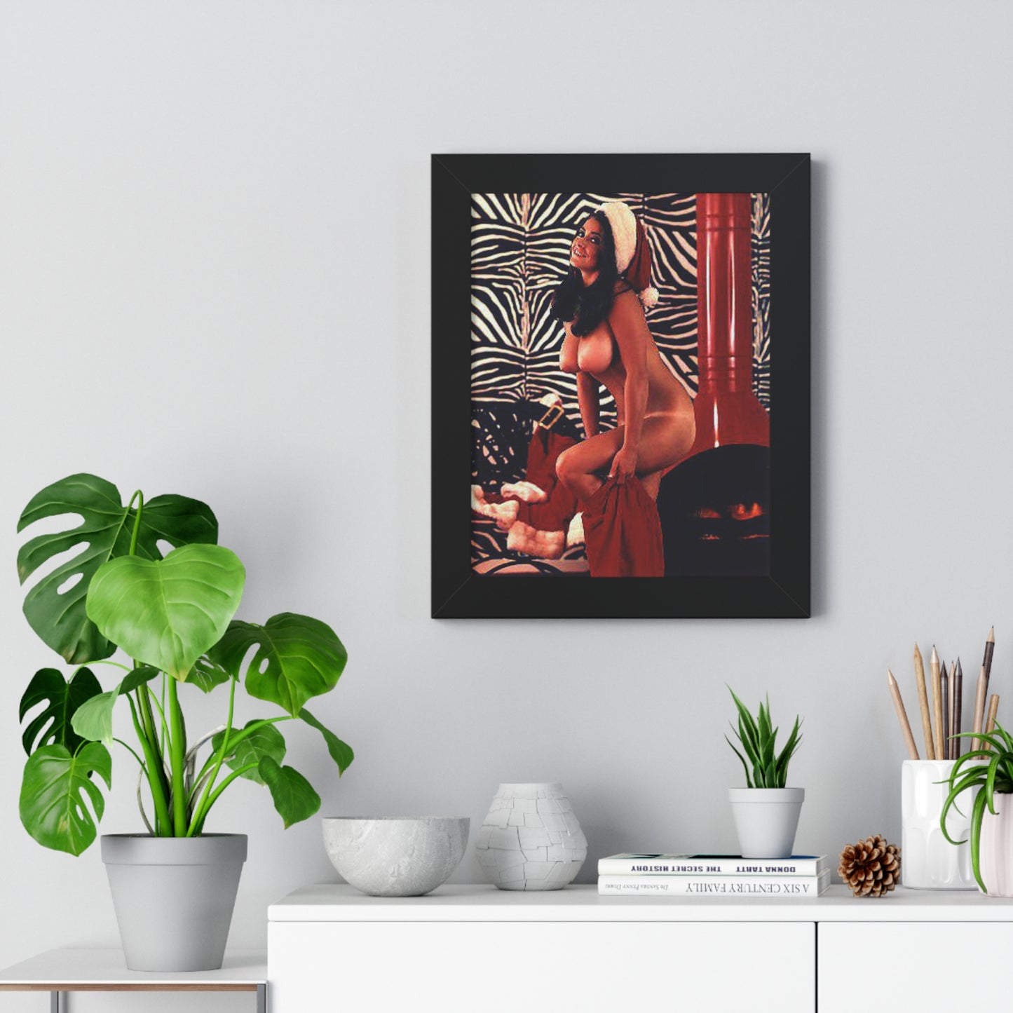 Framed Vertical Poster Playboy Playmate Cynthia Myers Nude