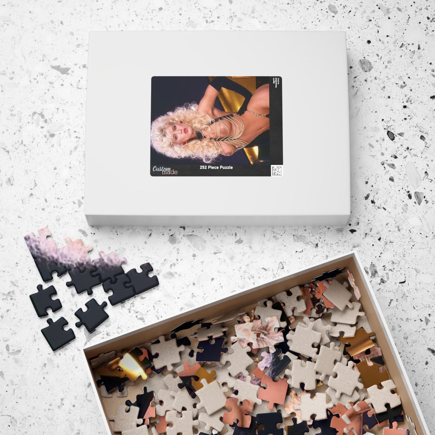 Puzzle (110, 252, 500, 1014-piece) Retro 1980s Porn Star Amber Lynn