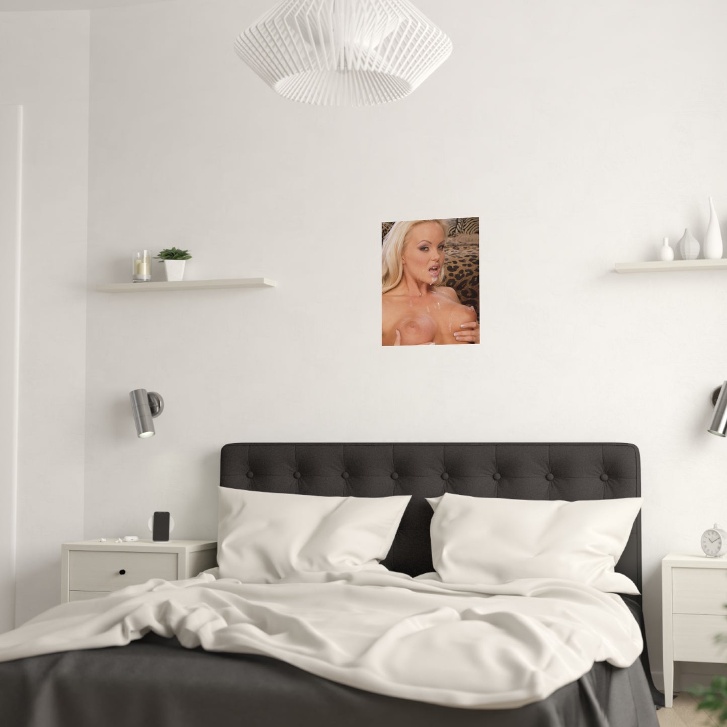 Satin Posters (210gsm) Retro Adult Star Sylvia Saint Nude