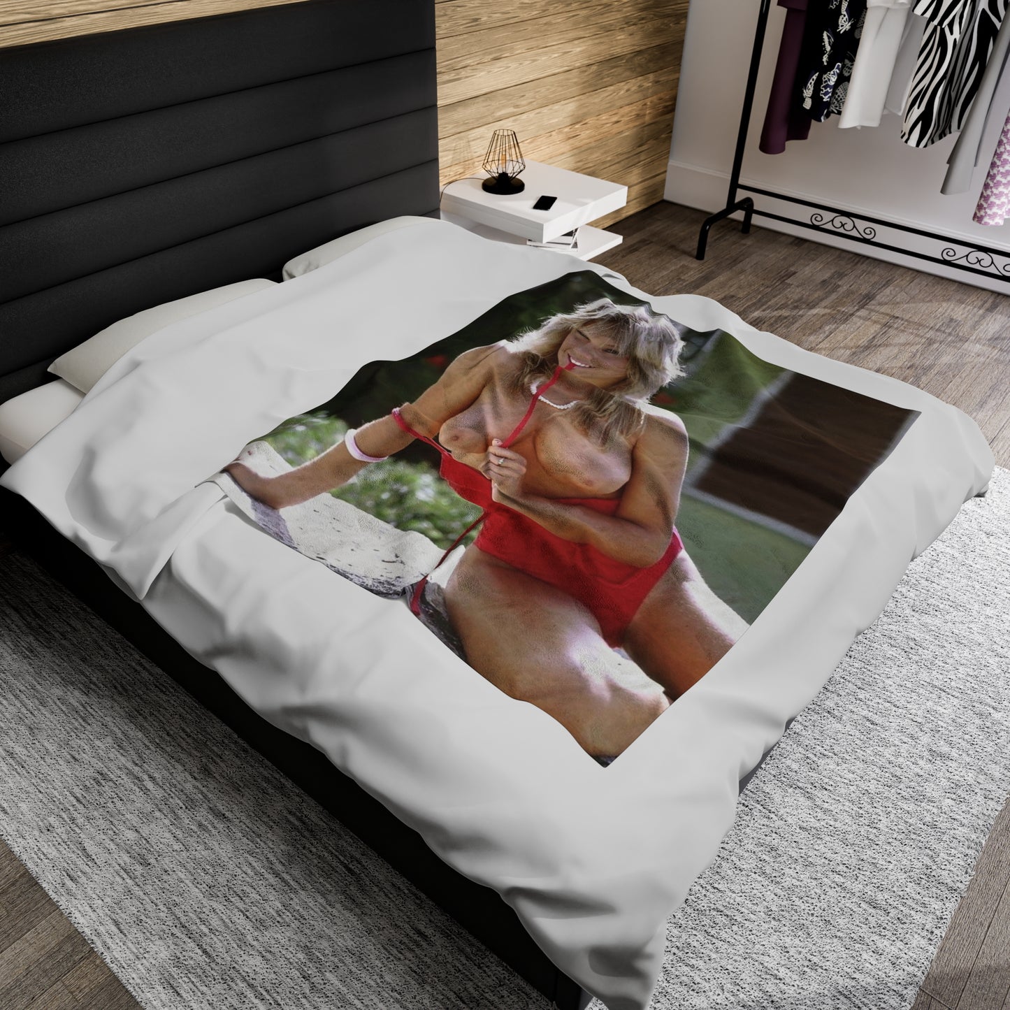 Velveteen Plush Blanket Samantha Fox Nude