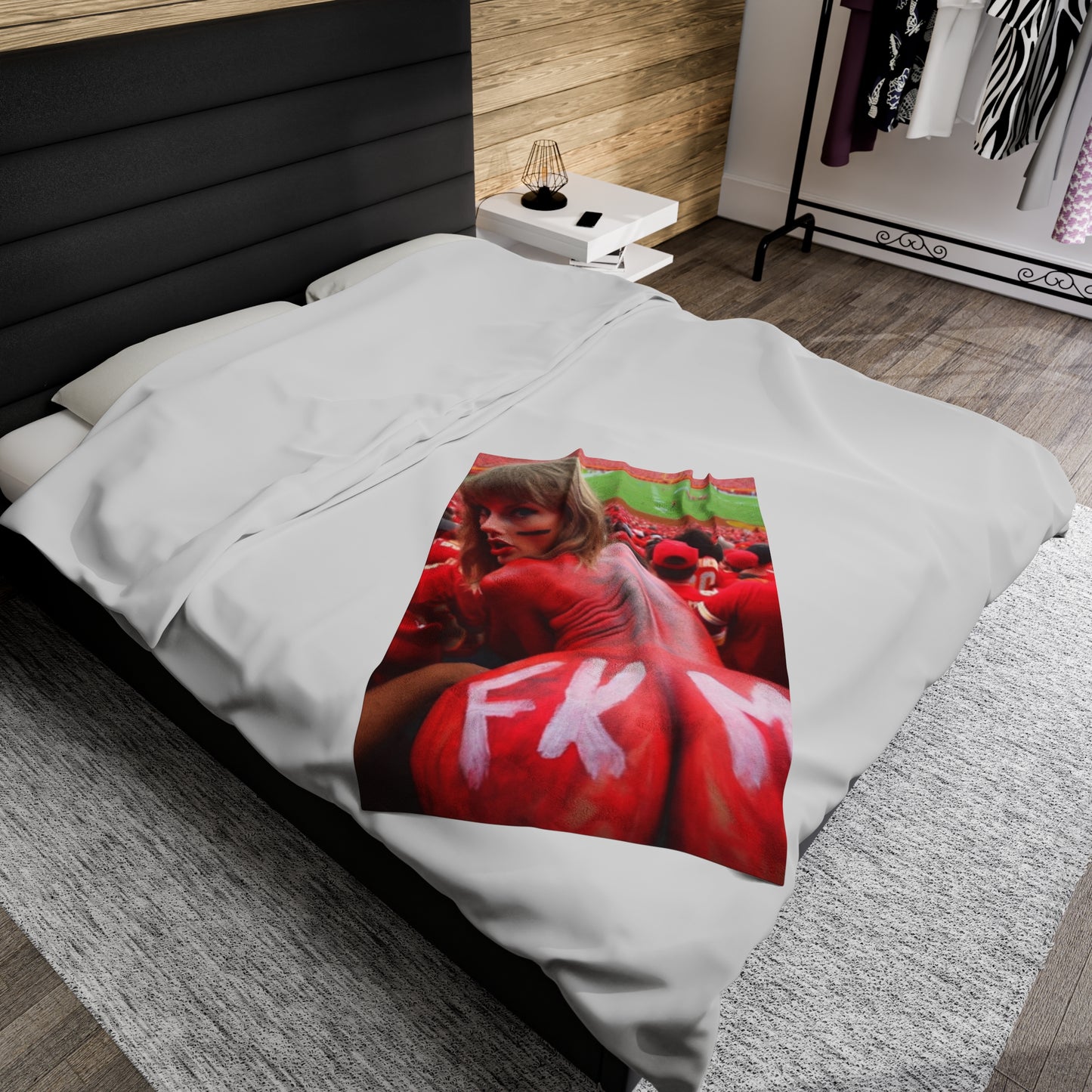 Velveteen Plush Blanket Taylor Swift AI Nudes
