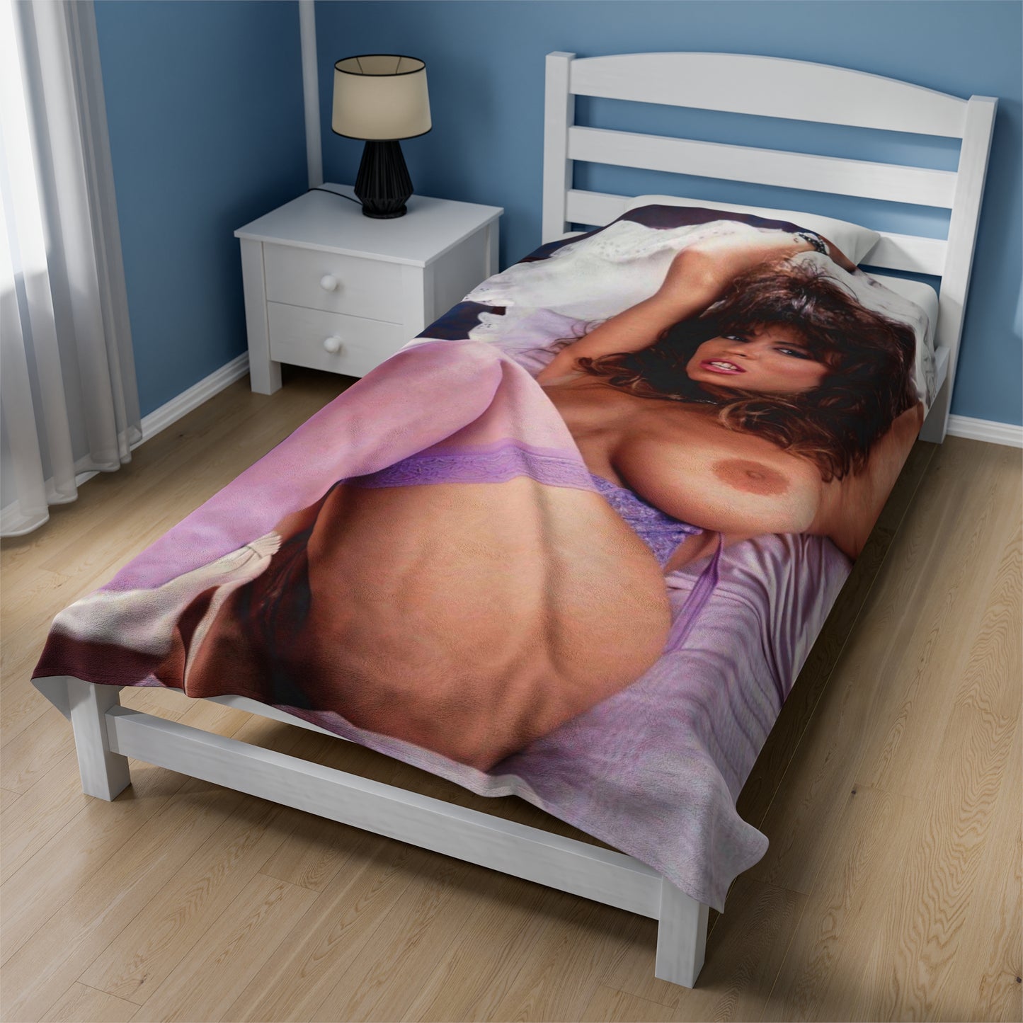 Velveteen Plush Blanket Porn Star Christy Canyon Nude