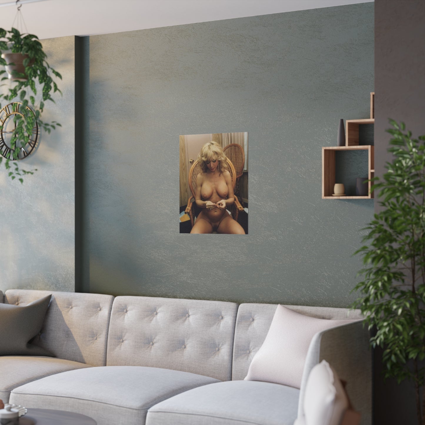 Satin Posters (210gsm) Retro Porn Star Nina Hartley Nude