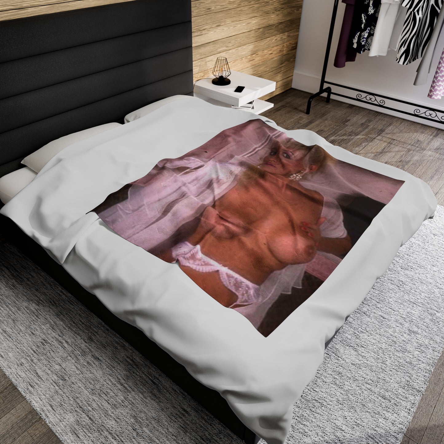Velveteen Plush Blanket Porn Star Seka Nude