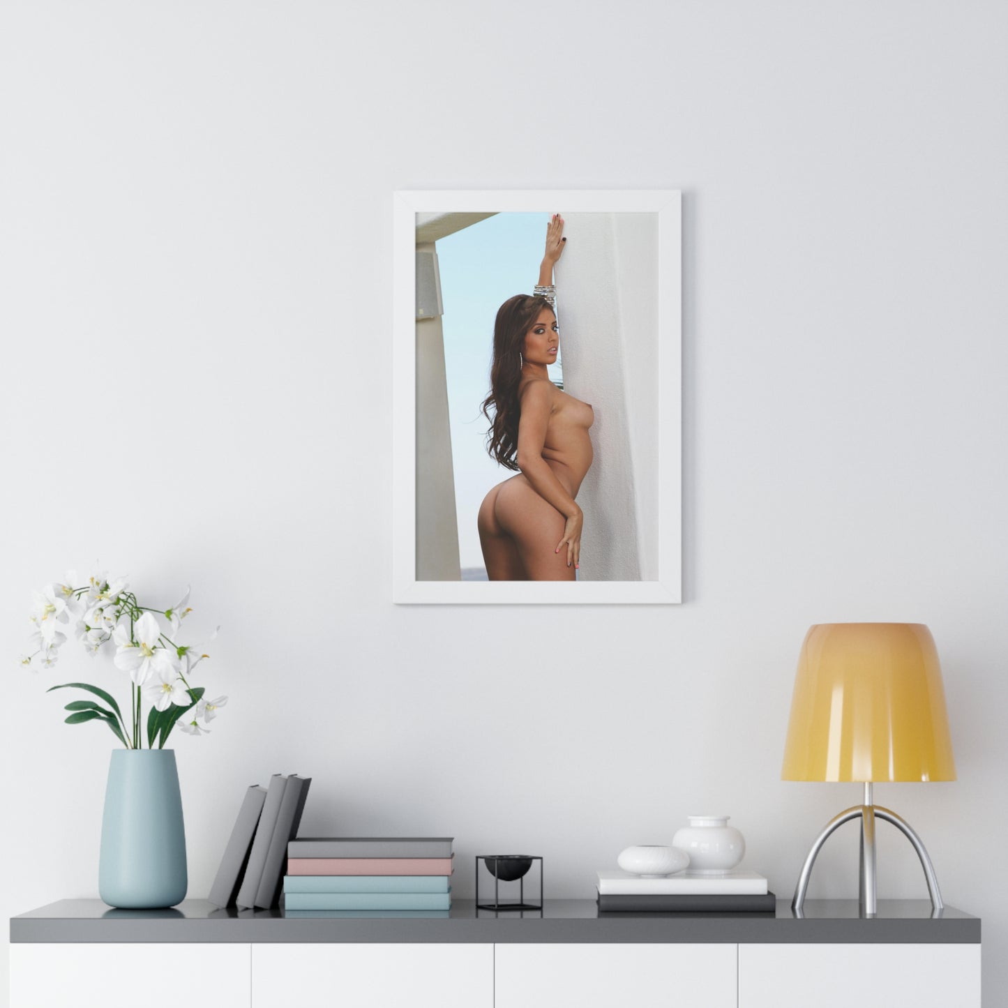 Framed Vertical Poster Porn Star Jynx Maze Nude