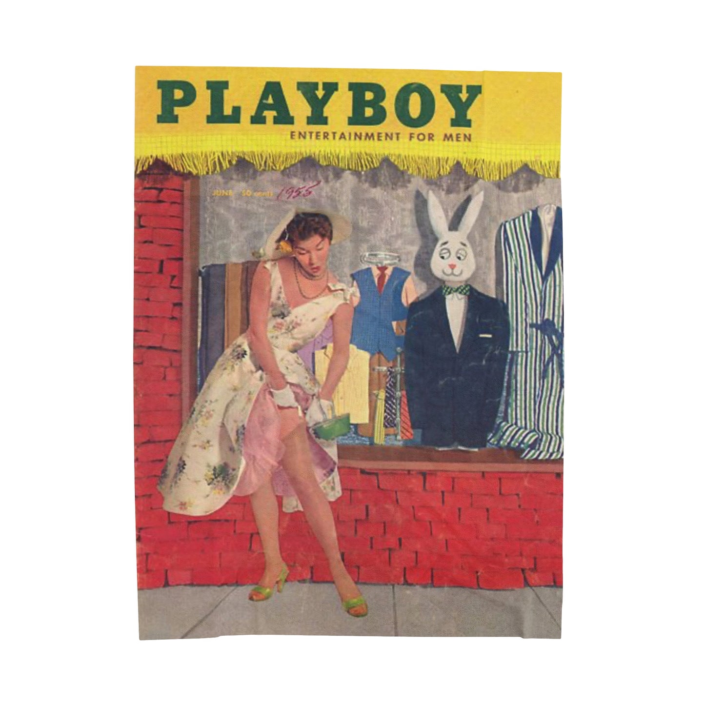Velveteen Plush Blanket Play Boy Cover June 1957