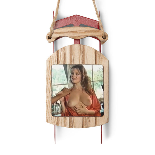 Sled Ornaments Traci Lords Nude Retro Porn Star