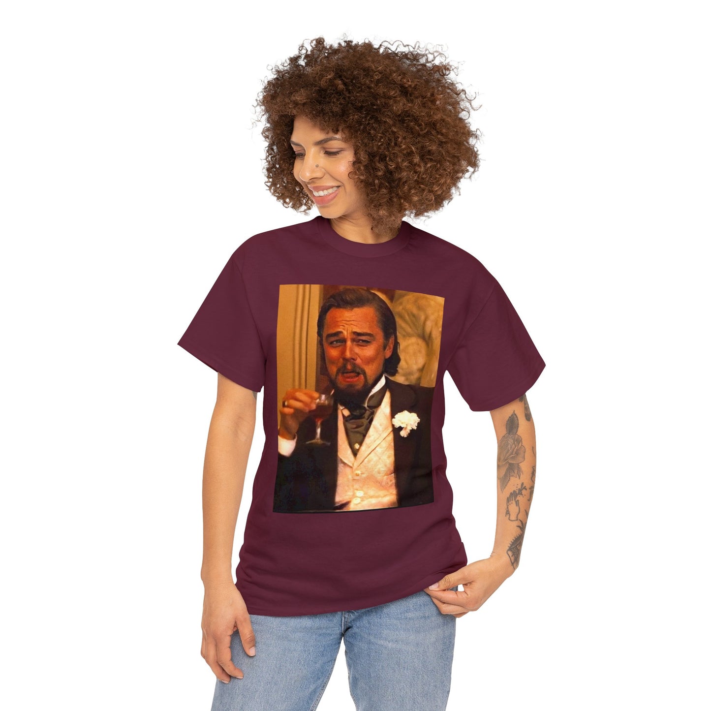 Unisex Heavy Cotton Tee Leonard DiCaprio Django Meme