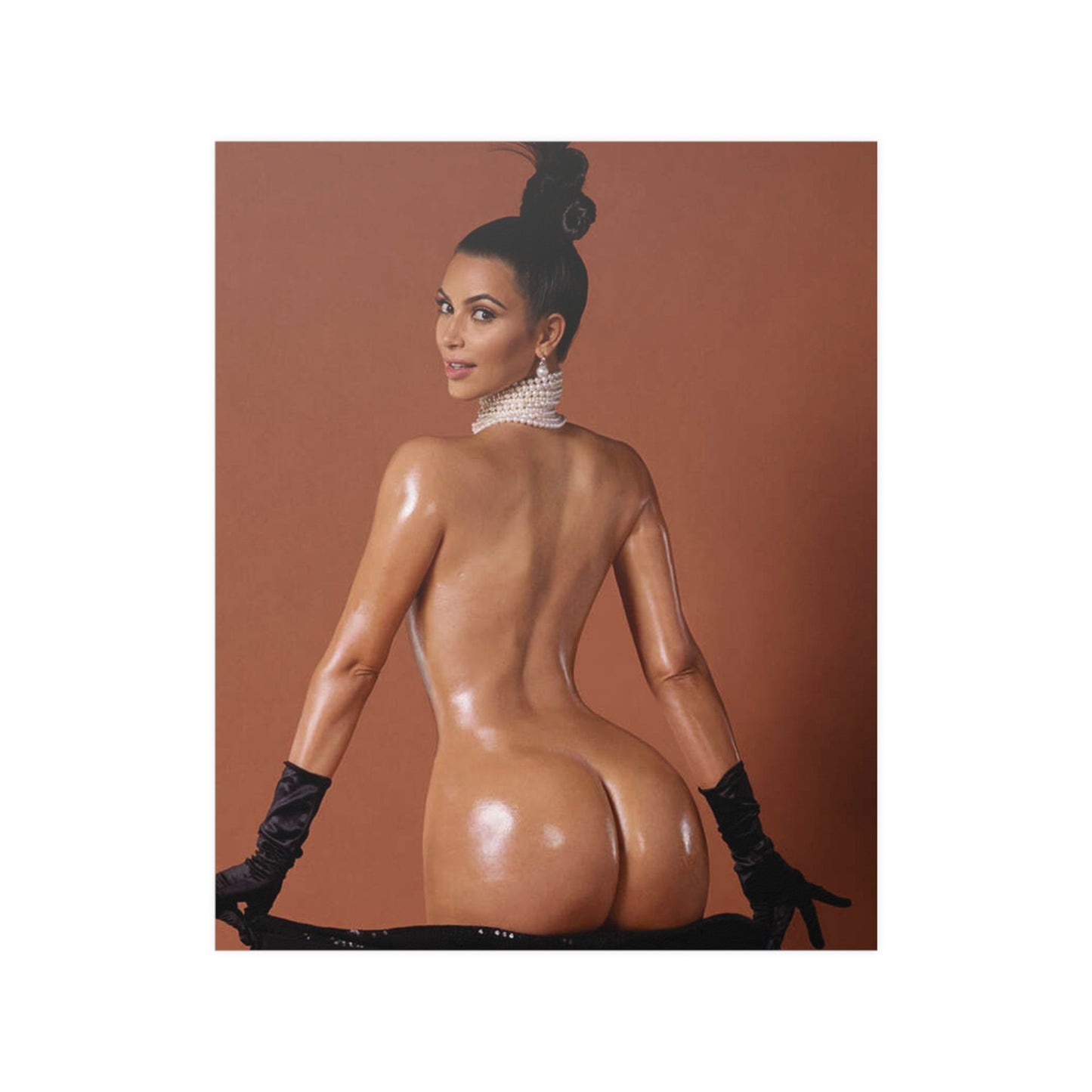 Satin Posters (210gsm) Kim Kardashian Nude