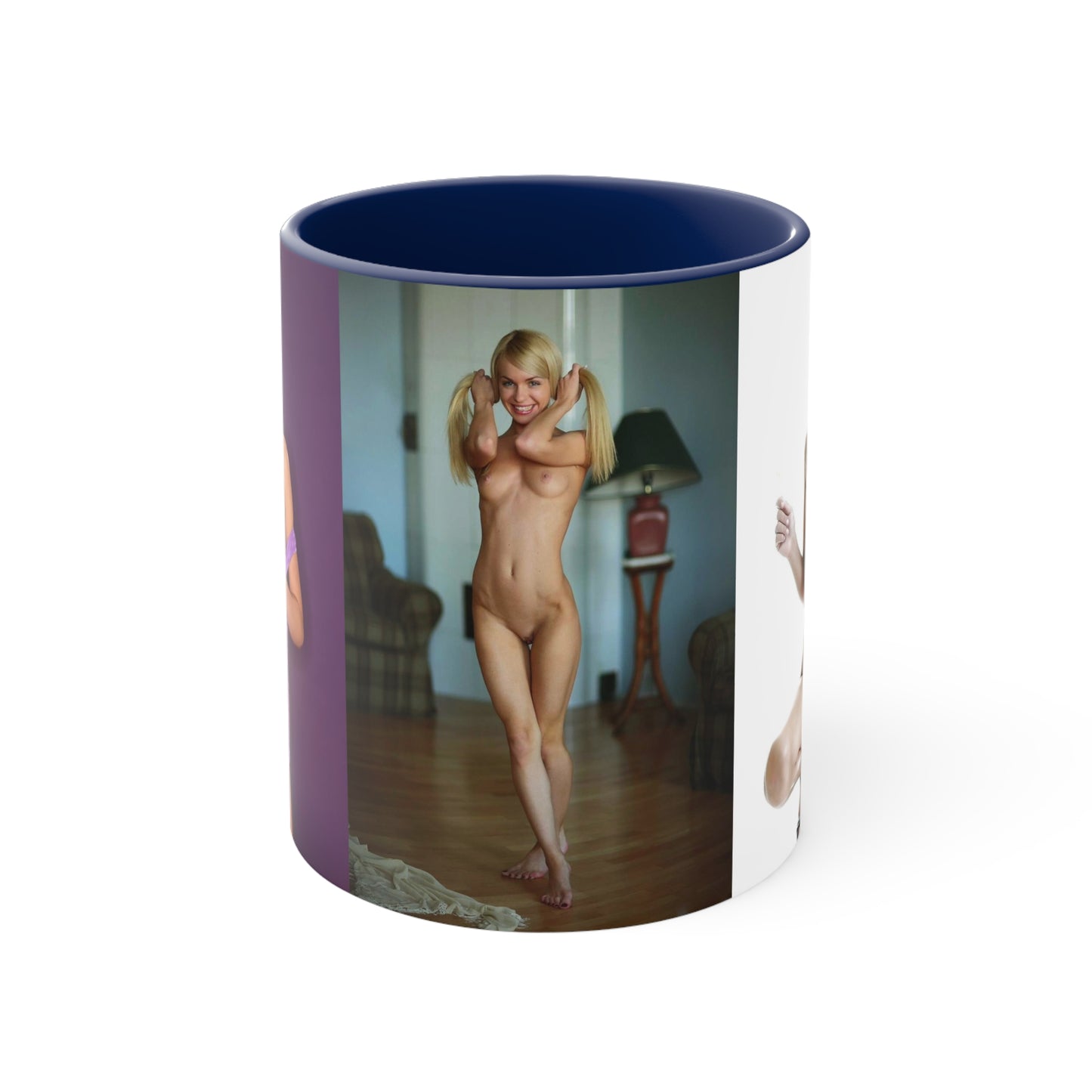 Accent Coffee Mug, 11oz Nude Pigtails