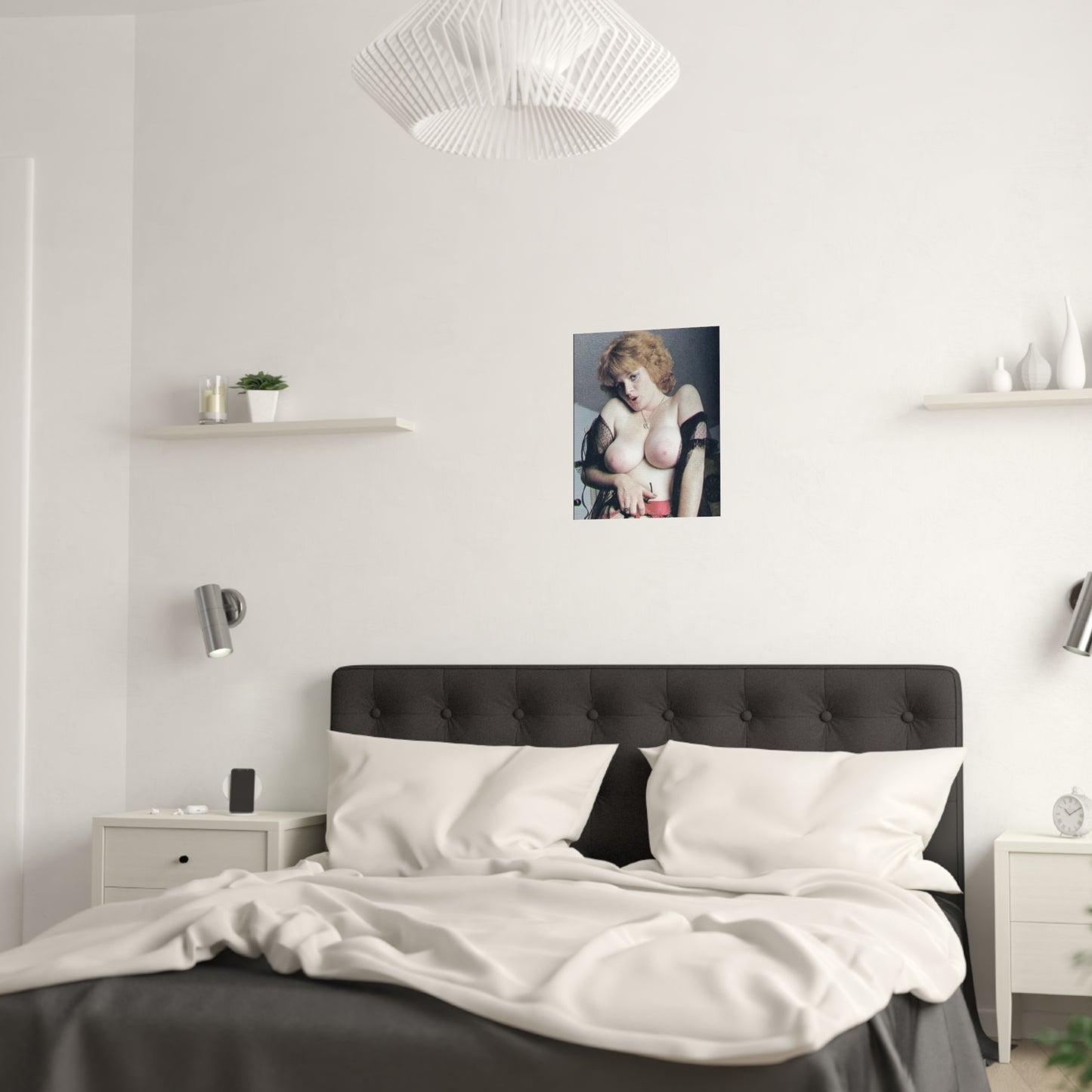 Satin Posters (210gsm) Retro Pornstar Lisa De Leeuw Nude