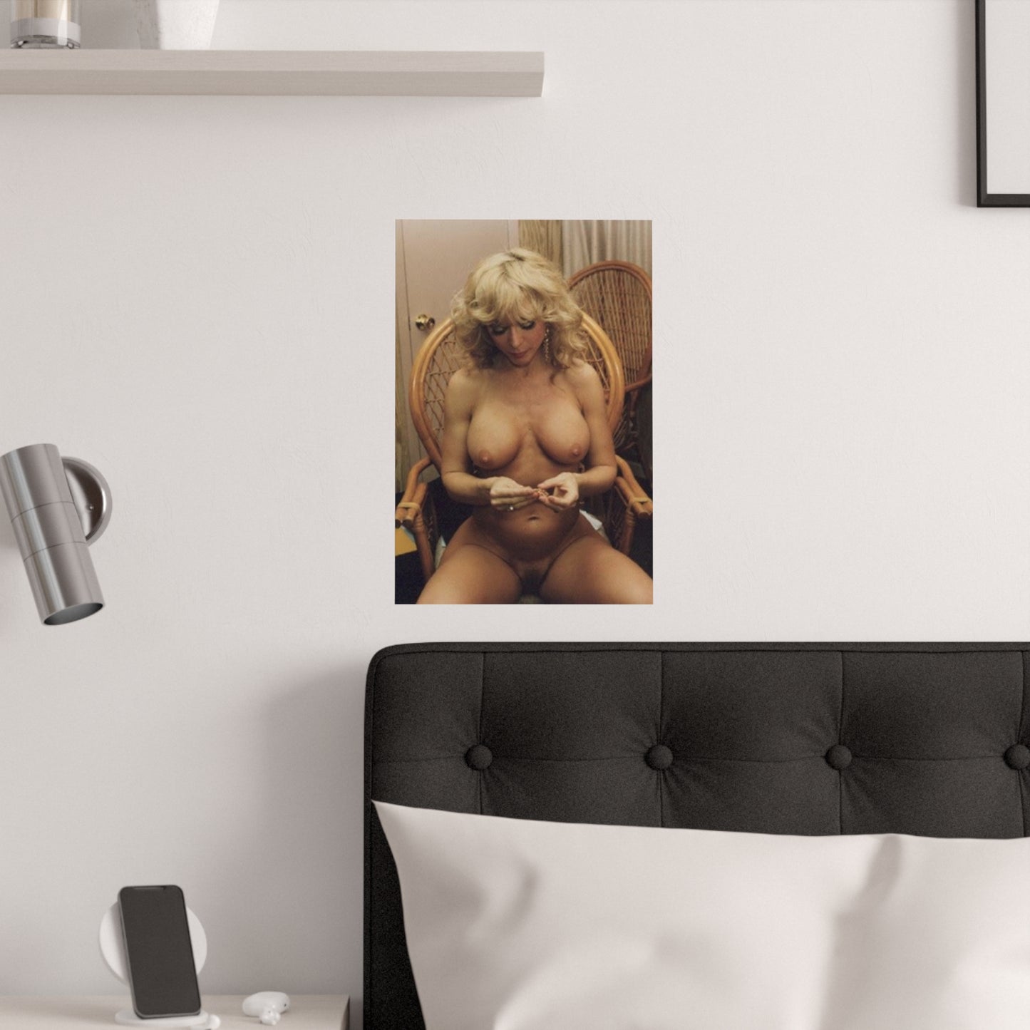 Satin Posters (210gsm) Retro Porn Star Nina Hartley Nude