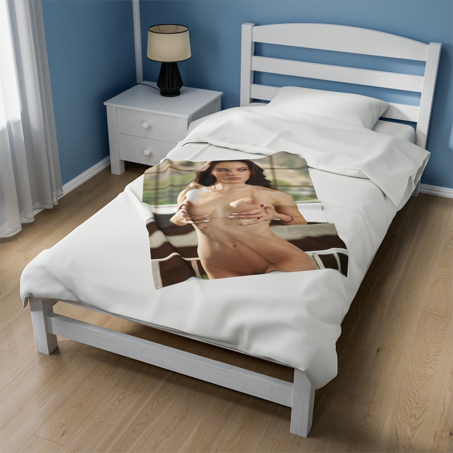 Velveteen Plush Blanket Lana Rhoades Nude