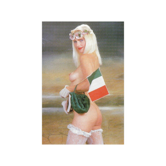 Satin Posters (210gsm) Retro Porn Star Cicciolina (Ilona Staller) Nude